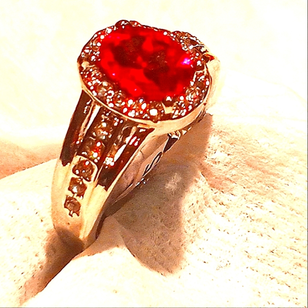 Ruby Centered Rings - image 4